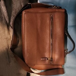 Aldo Tan Leather Messenger Bag